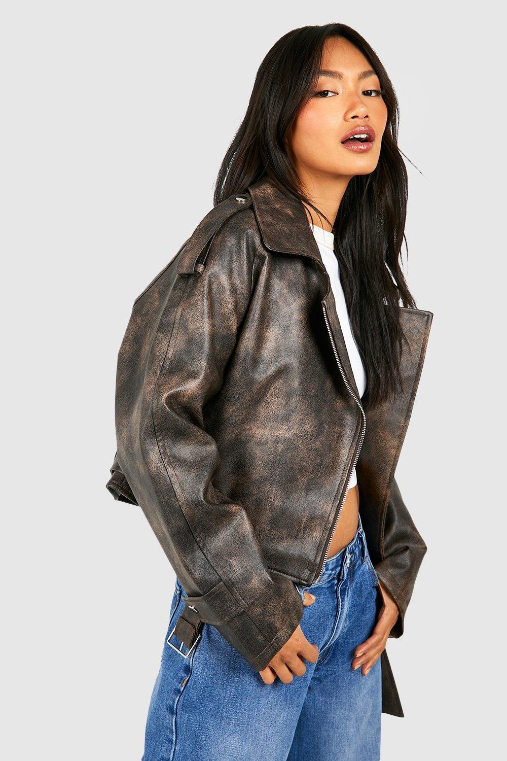 Boohoo hot sale leather jacket